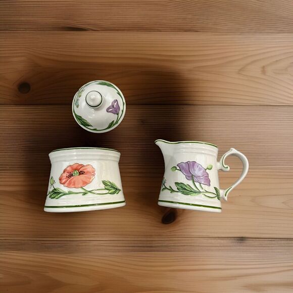 Villeroy & Boch Amapola Handled Creamer & Sugar Set - Picture 5 of 5